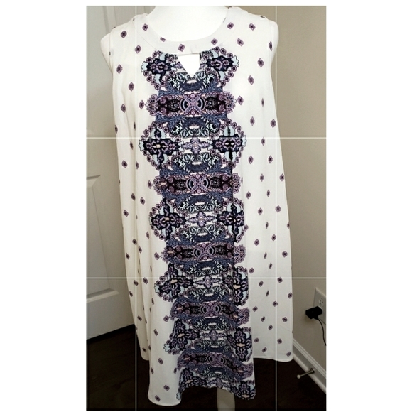 Xhilaration Sleeveless Short Mandala Dress - Picture 1 of 8